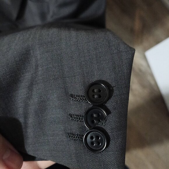 Bernard Denault Tombolini Men's Grey Jacket Blazer, T400 - Picture 7 of 7